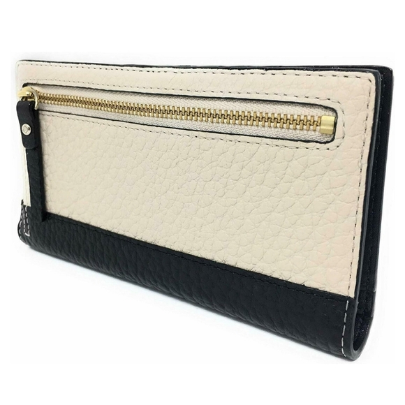 ✨ Kate Spade  Bay Street Stacy Large Slim pebble leather Bifold Wallet - NWT ✨️ - Picture 4 of 6